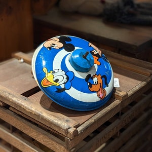 1973 Walt Disney Productions Metal Spinning Top Toy