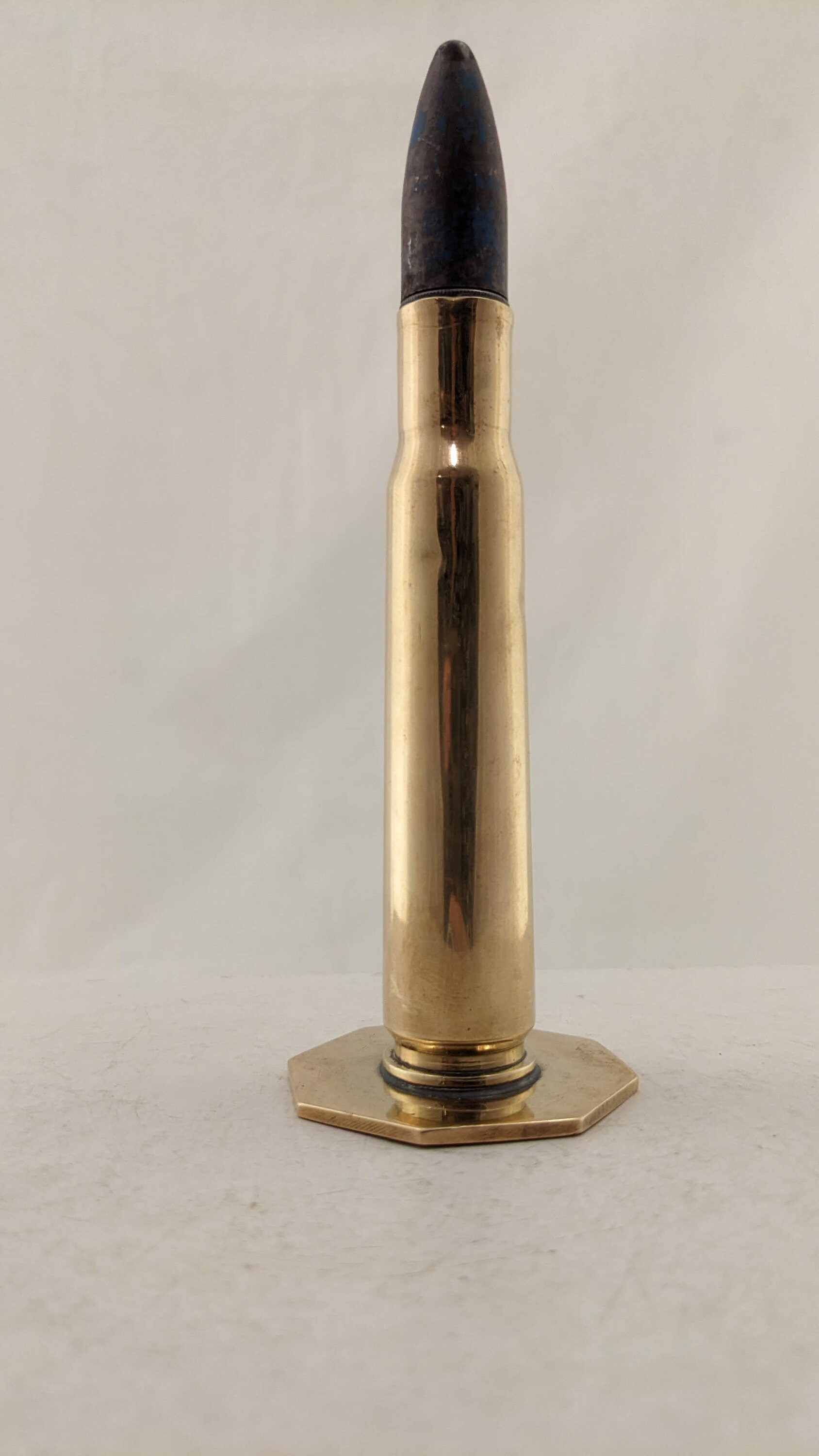 Throwback Shell Pictures Vintage Standing Shell on Base, Militaria, Collectable, Display, Decor ...