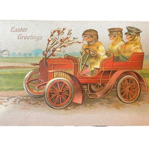 Auguri di Pasqua Vintage, Cartolina Pulcini