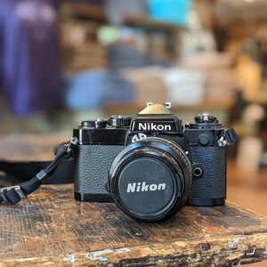 Vintage FE Black Body 35mm Camera With Nikkor Series 50mm 1:1.4 