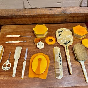 Celluloid Vanity Set - Etsy Canada display picture 3