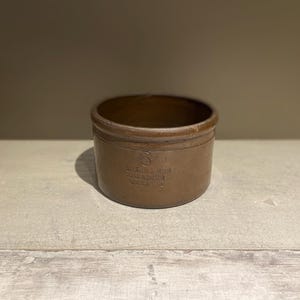 Antique Ellis Bros. Grocers Stoneware Butter Crock