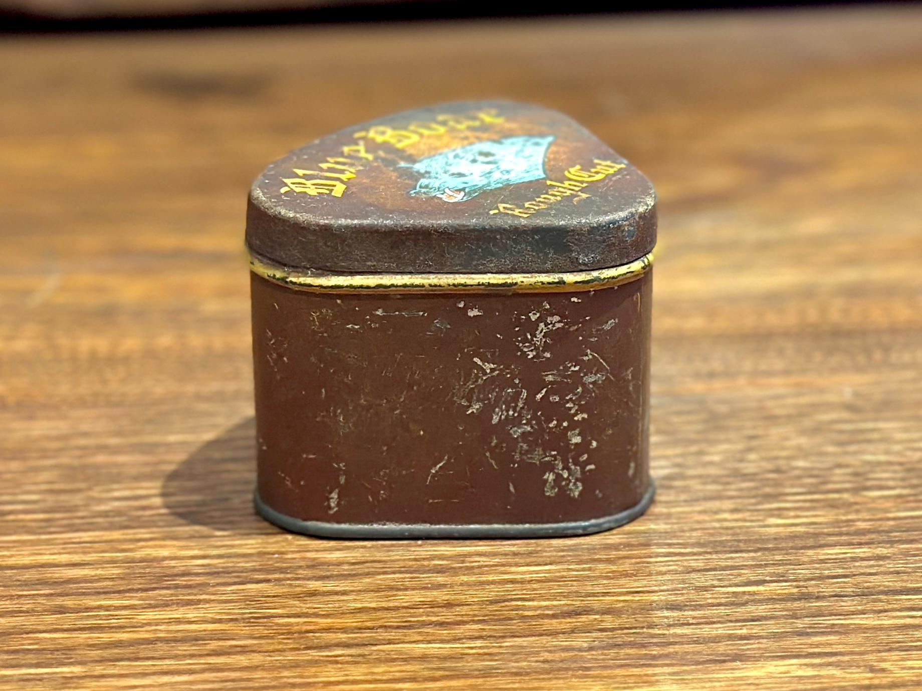 blue boar rough cut tobacco tin Vintage Blue Boar Rough Cut Tobacco Tin