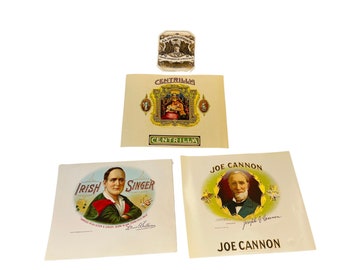 Etiquetas para puros antiguos (juego de 4) - Lote A