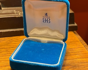 Vintage Birks Blue Velvet Jewelry Presentation Box