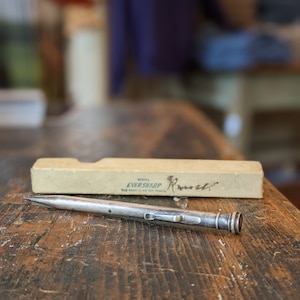 Vintage WAHL Eversharp Silver Plate Mechanical Pencil Writing