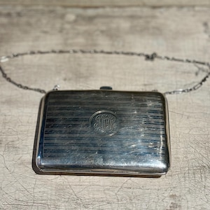 Vintage Sterling Silver Dance Purse with Script Monogram