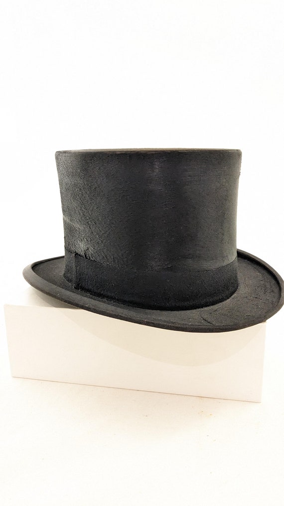 Vintage Tress & Co London Silk Top Hat Eaton, Vin… - image 2