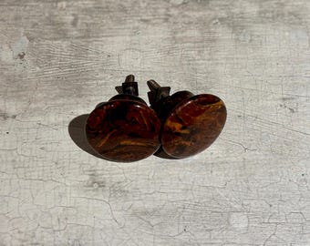 Puxadores antigos de gaveta e armário da Bennington Pottery