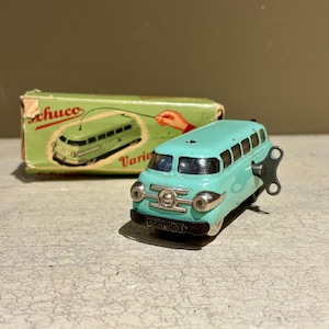 Vintage Schuco Varianto Bus 3044 with Box, Key, and Steering Cable