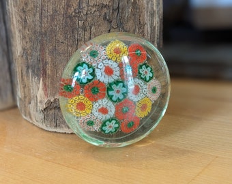 Vintage Millefiori Glass Paperweight