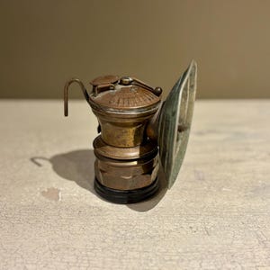Antique Auto-Lite Brass Carbide Miners Lamp