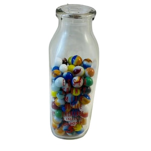 Mixed Bag Of Milk Glass Marbles