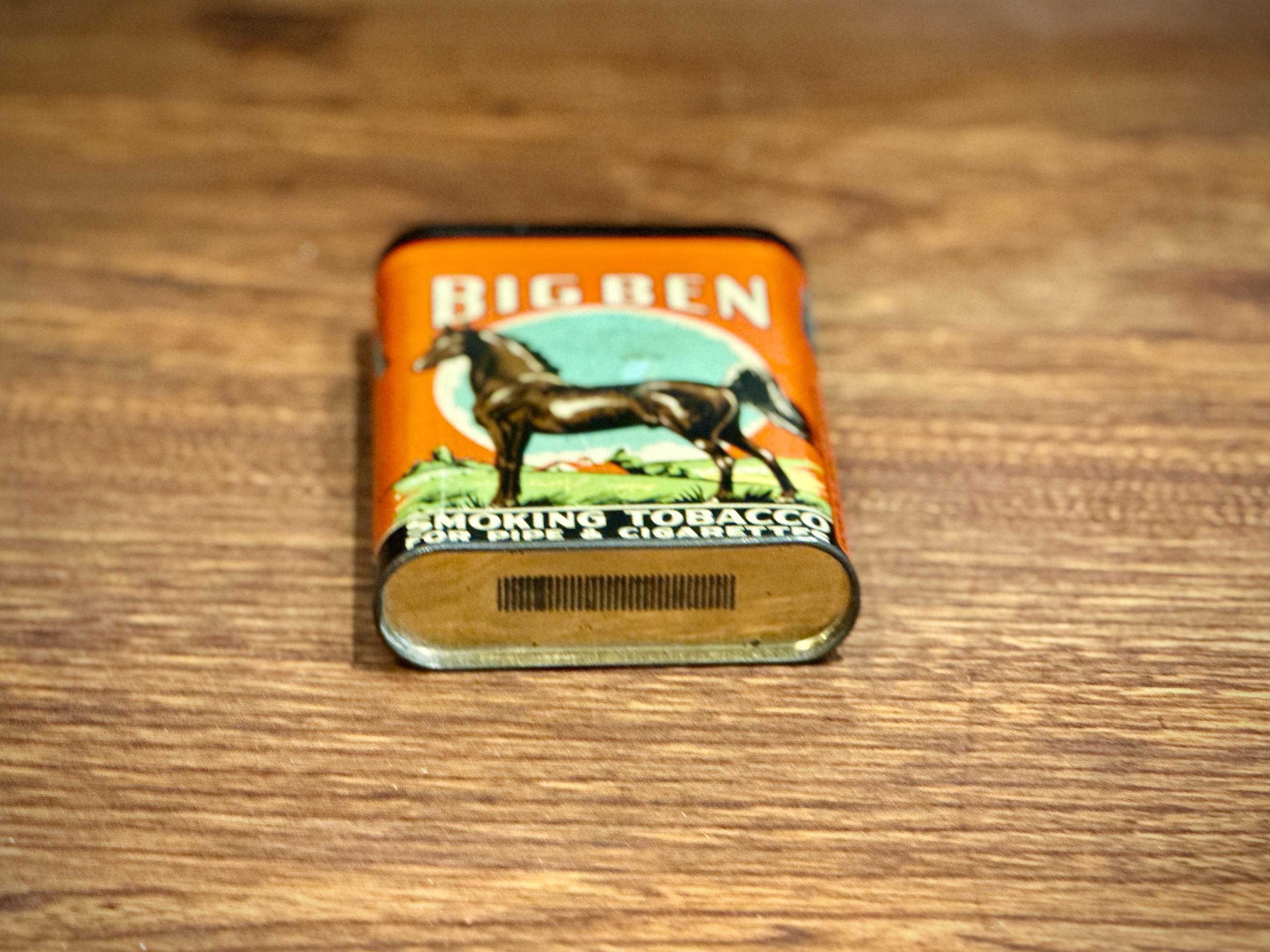 big ben tobacco tin Vintage Big Ben Pocket Sized Tobacco Tin Without Union Sticker