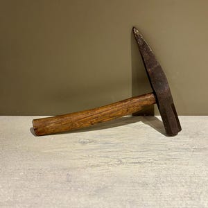 Antique Leetonia Handheld Mining Rock Hammer with Pick