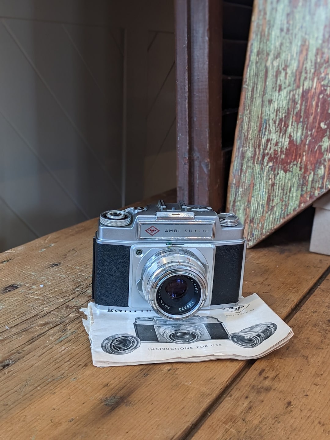 Vintage Agfa Ambi Silette 35mm Camera With User Manual UK