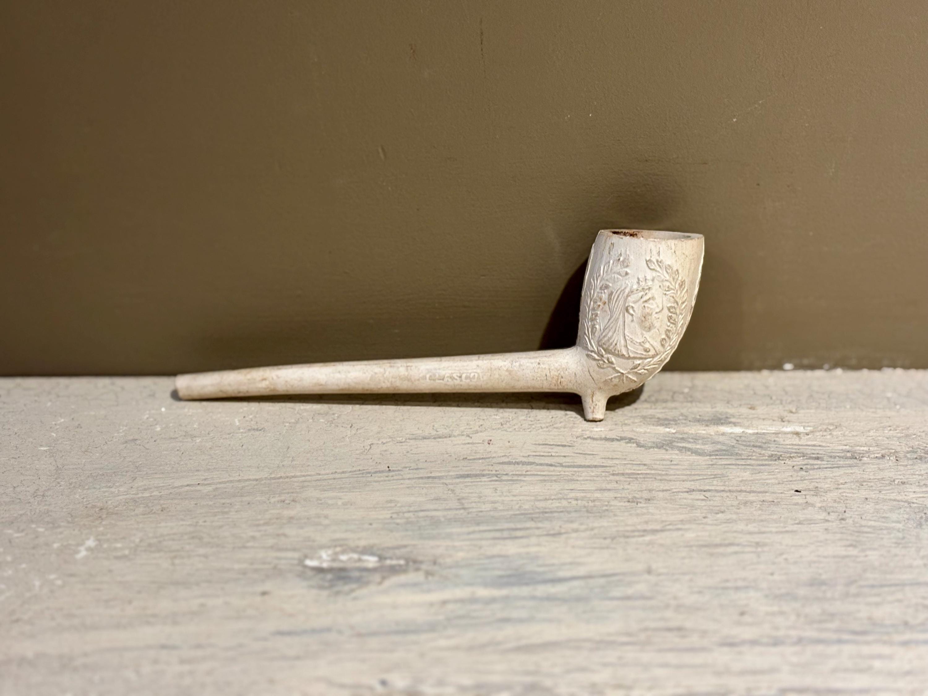 Antique Clay Pipe - Etsy