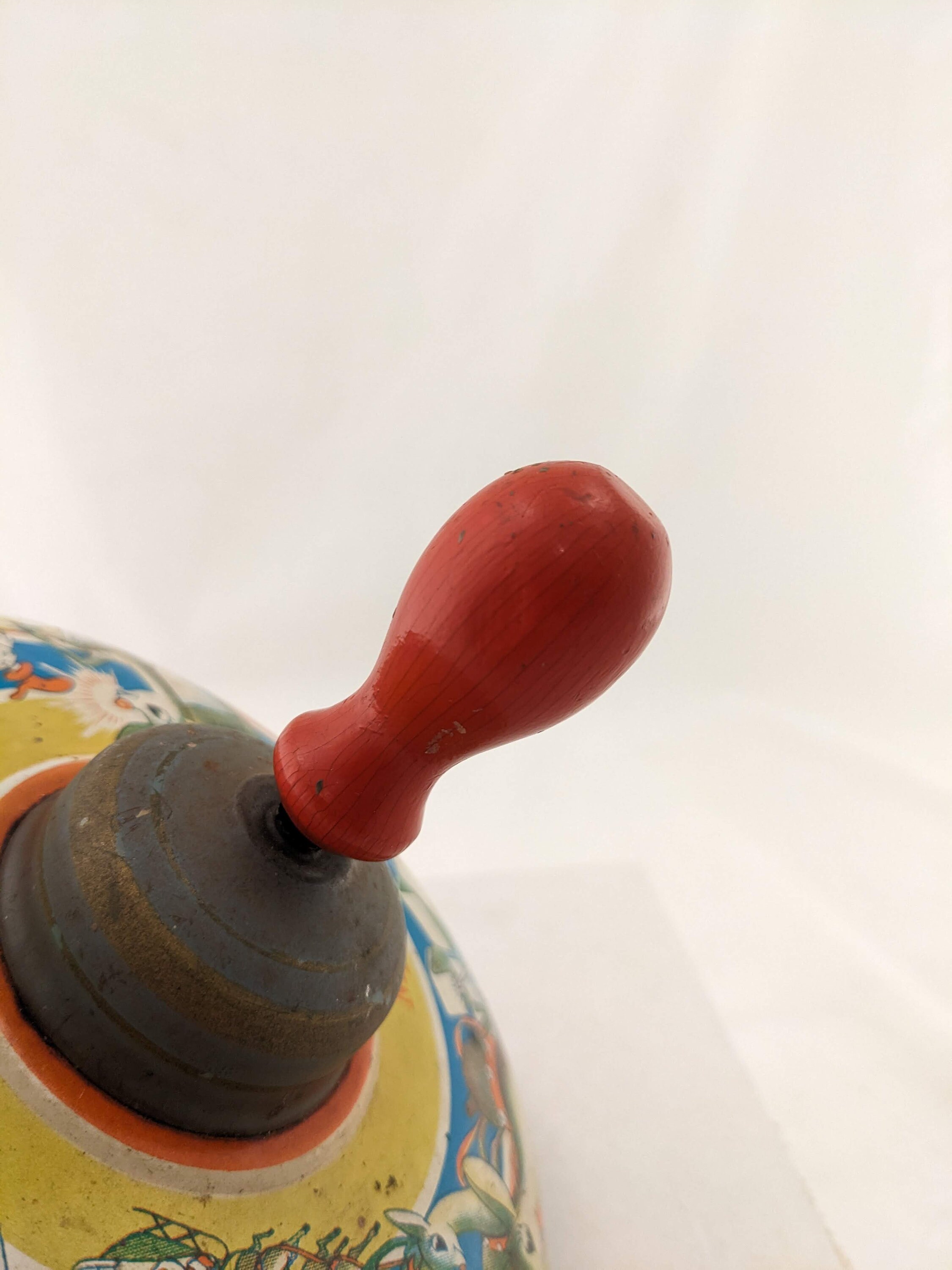 Vintage MFZ Metal Spinning Top Toy Rudolph the Red Nose Etsy