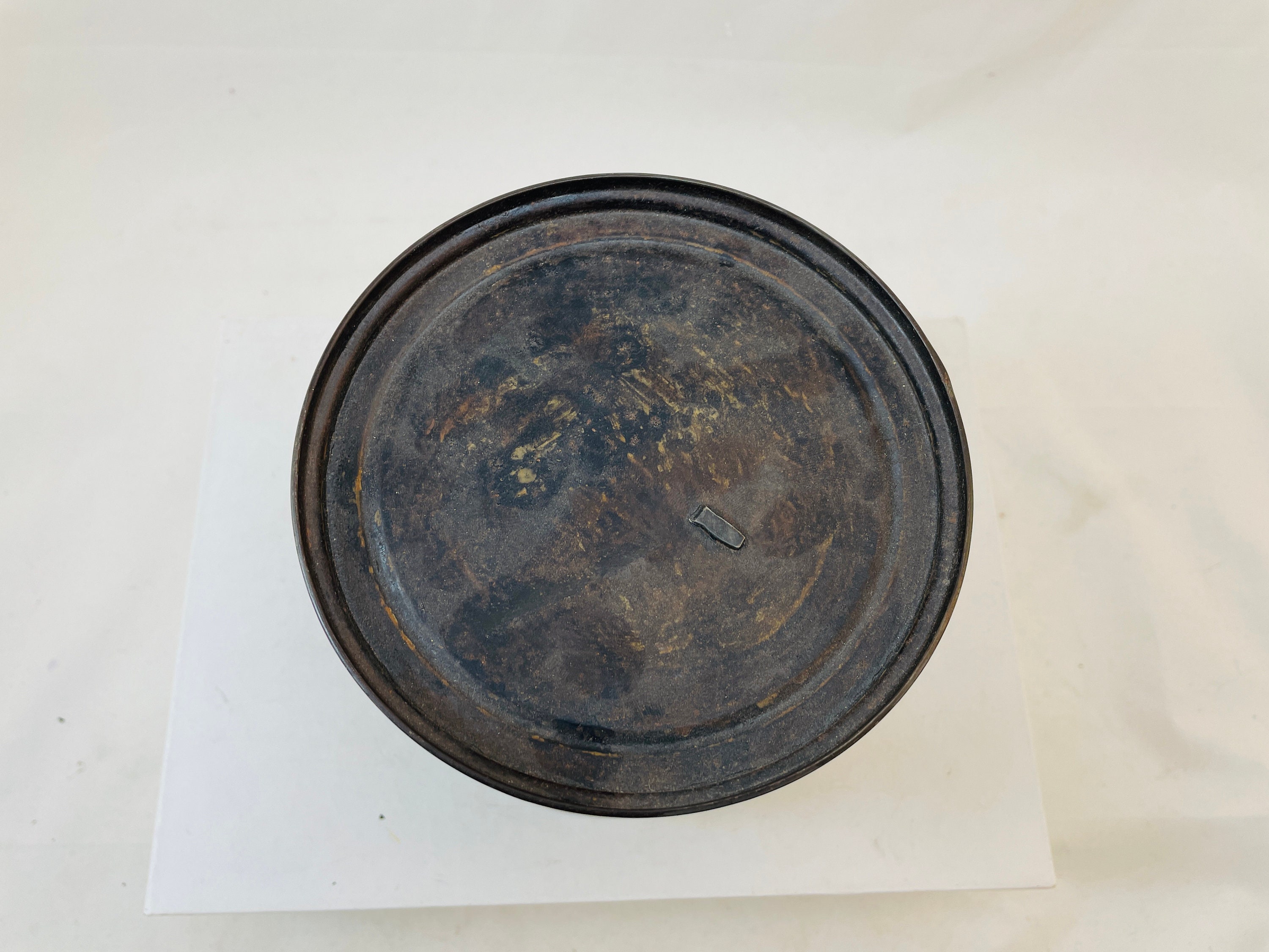 Vintage Union Jack Cut Plug Tobacco Tin With Lid - Rare