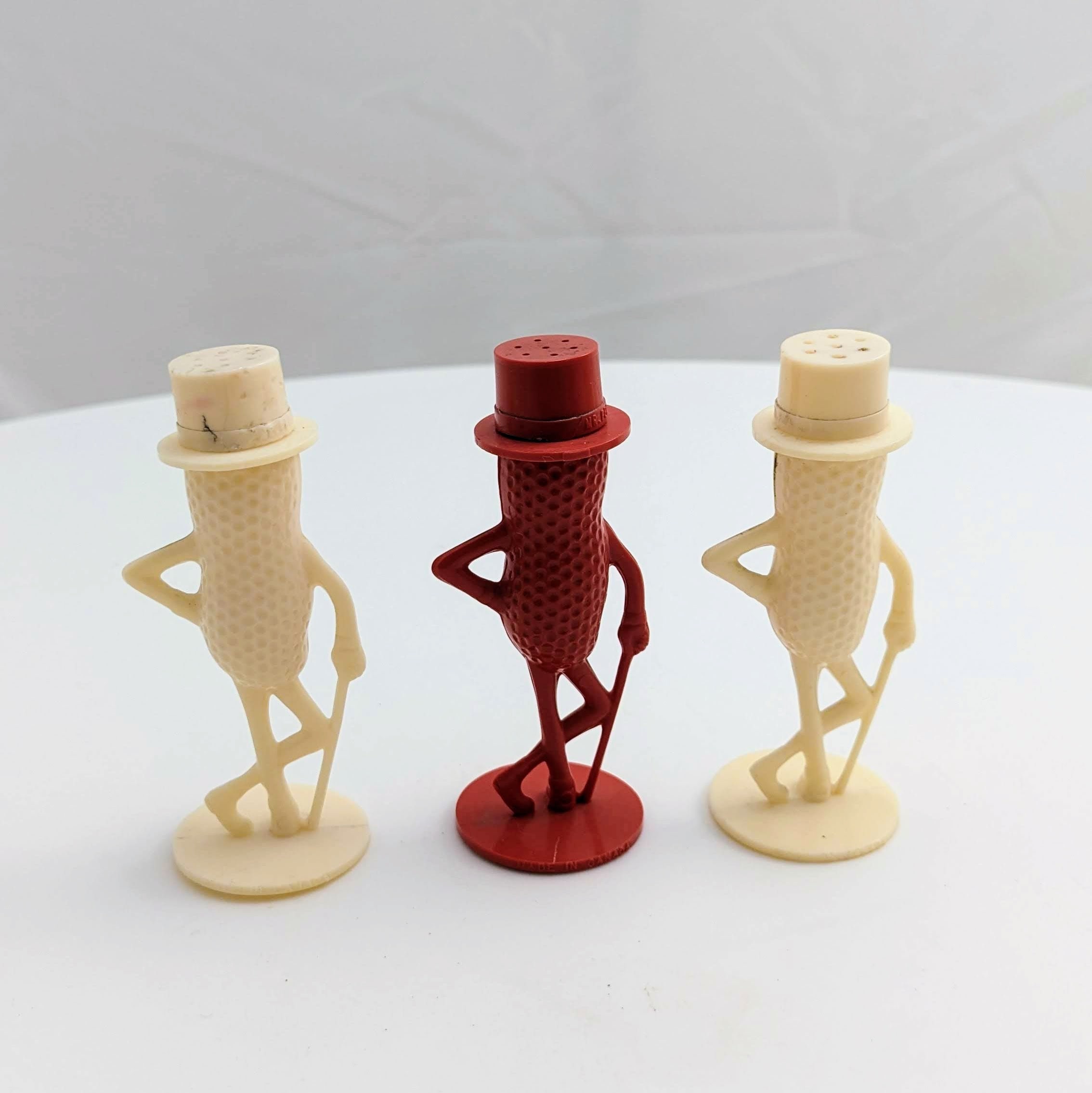 Vintage Mr. Peanut Salt & Pepper Shakers: Planters Collectible Set