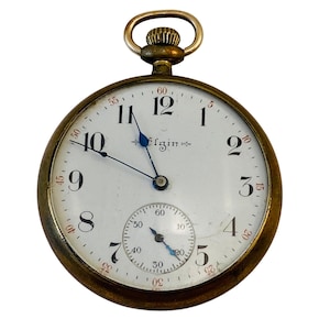 Vintage Pocket Watch Gold Filled - Working Condition