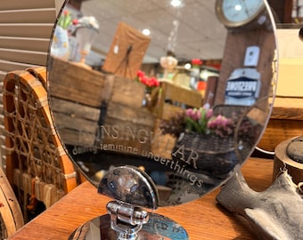 1920s Munsingwear Advertising Mirror Art Deco Countertop Display “Dainty Feminine Underthings”