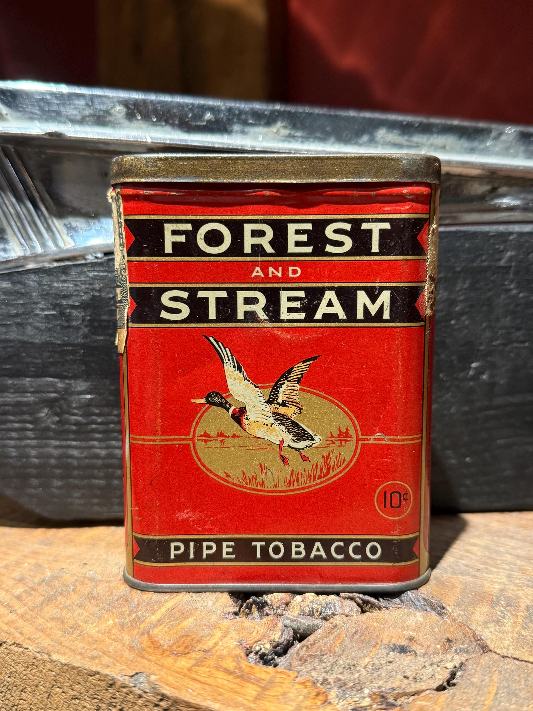 Forest and Stream Tobacco Tin