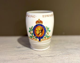 Vintage kroningsbeker uit de kroning van koning Edward VIII