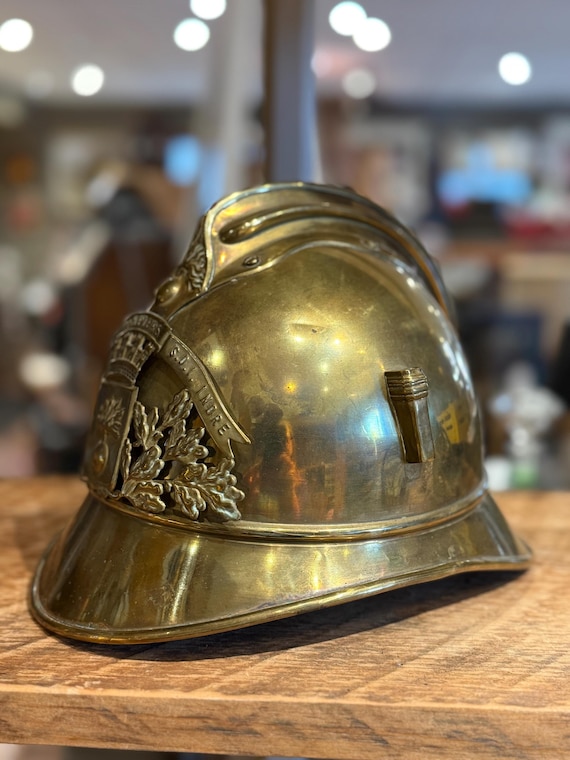Antique Brass French Sapeurs Pompiers Fireman's Helmet C.1920 - Etsy