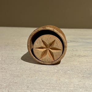 Vintage Small Butter Press with Star Design