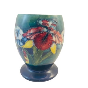 Vintage Moorcroft Orchid Vase, Hard To Find
