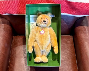 Large Steiff Dicky 1930 Replica Mohair Teddy Bear, Limited Edition
