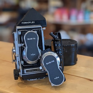 Appareil photo professionnel Mamiya C33 TLR 80 mm avec accessoire objectif 150 mm