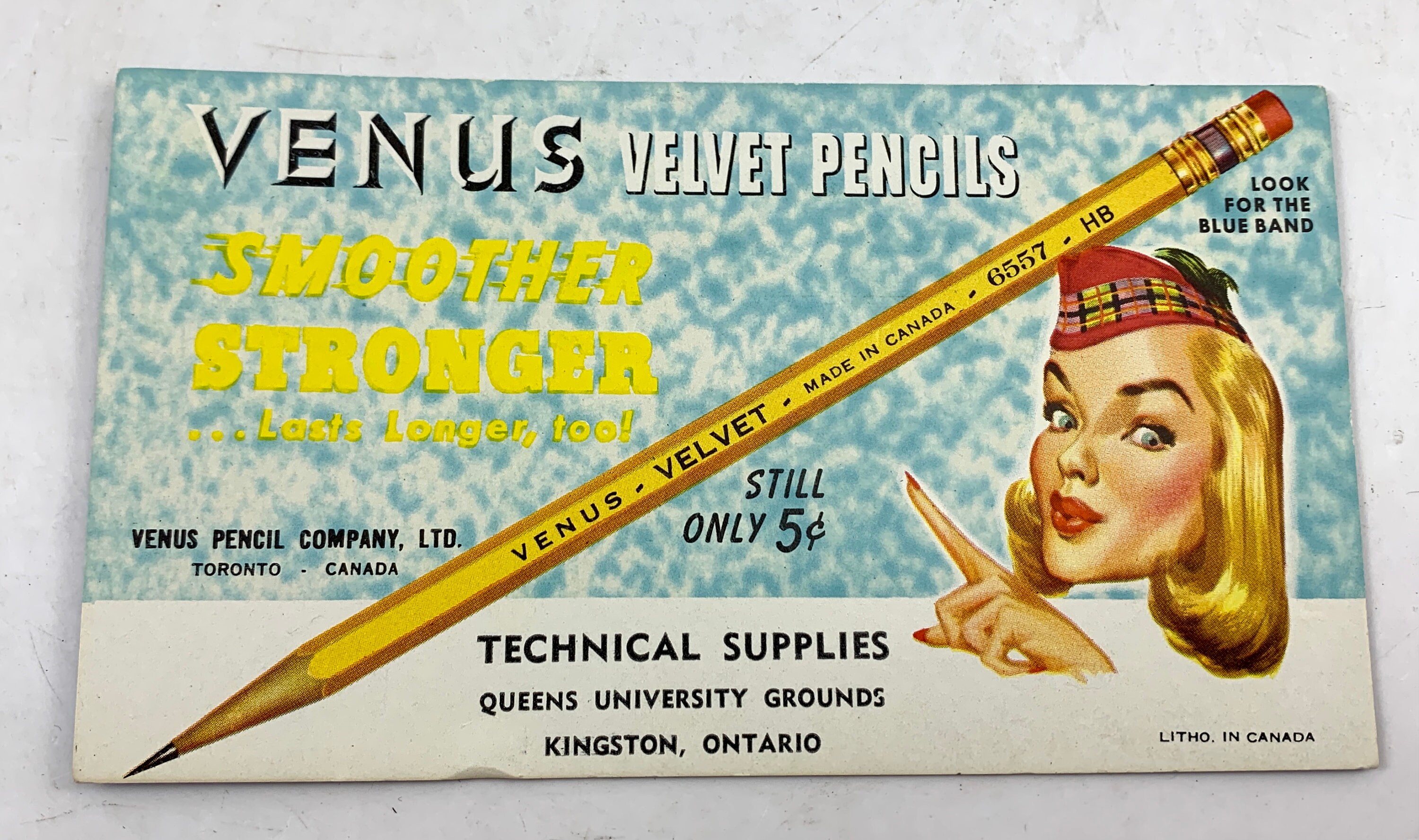 Vintage Venus Velvet Pencils Advertising Ink Blotters Etsy