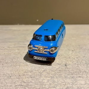 Vintage Schuco Blue Varianto Bus 3044 with Red Wheel