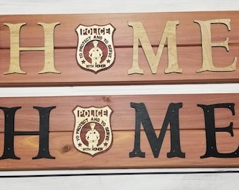 Policeman Rustic Sign