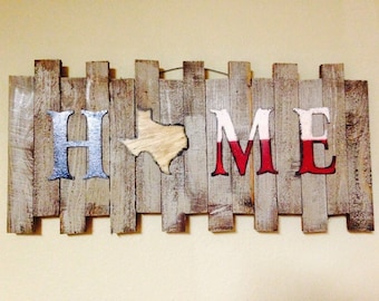 Texas Sign, Rustic Texas Sign, Home Sign, Rustic Home Decor