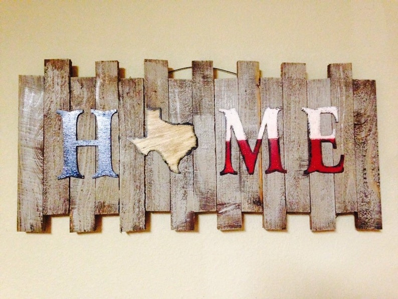 Texas Sign Rustic Texas Sign Home Sign Rustic Home Decor Etsy