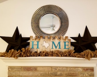 Znak dom rustykalny Texas znak Custom rustykalny znak Terqoise, rustykalny znak Strona główna znak, rustykalny znak domu, rustykalne wystrój domu