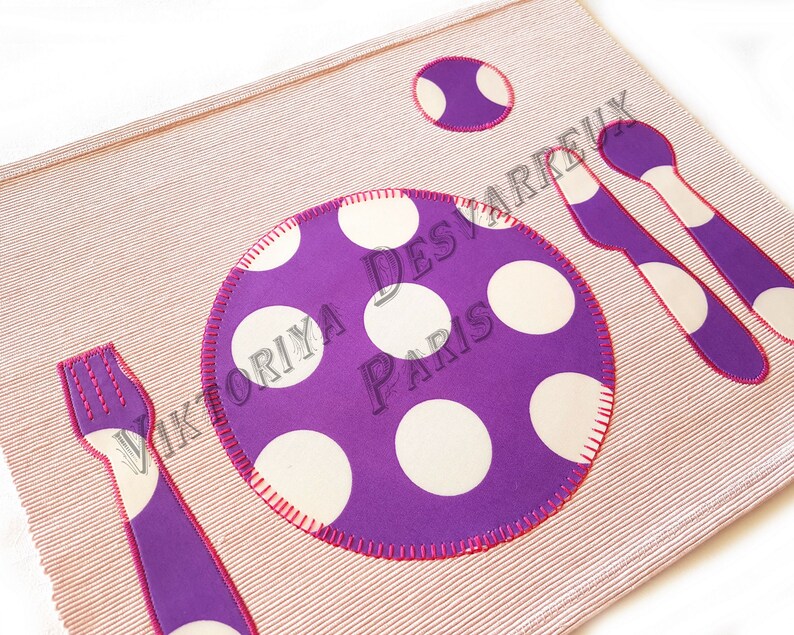 Personalized Reusable Placemat for Girls Montessori Practical Etsy