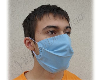 Facial cotton Mask, Mask AFNOR guidance compliant, Washable Reusable Mask, Cotton Double Face Mask