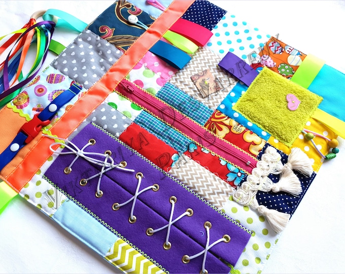 Busy Blanket for Demetiafidget Quilt Blanket Alzheimer's Etsy