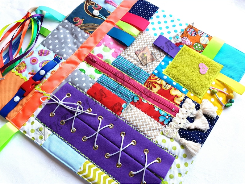 Senior Gift Activity Blanket Busy Quilt Gift for Grandfather Busy