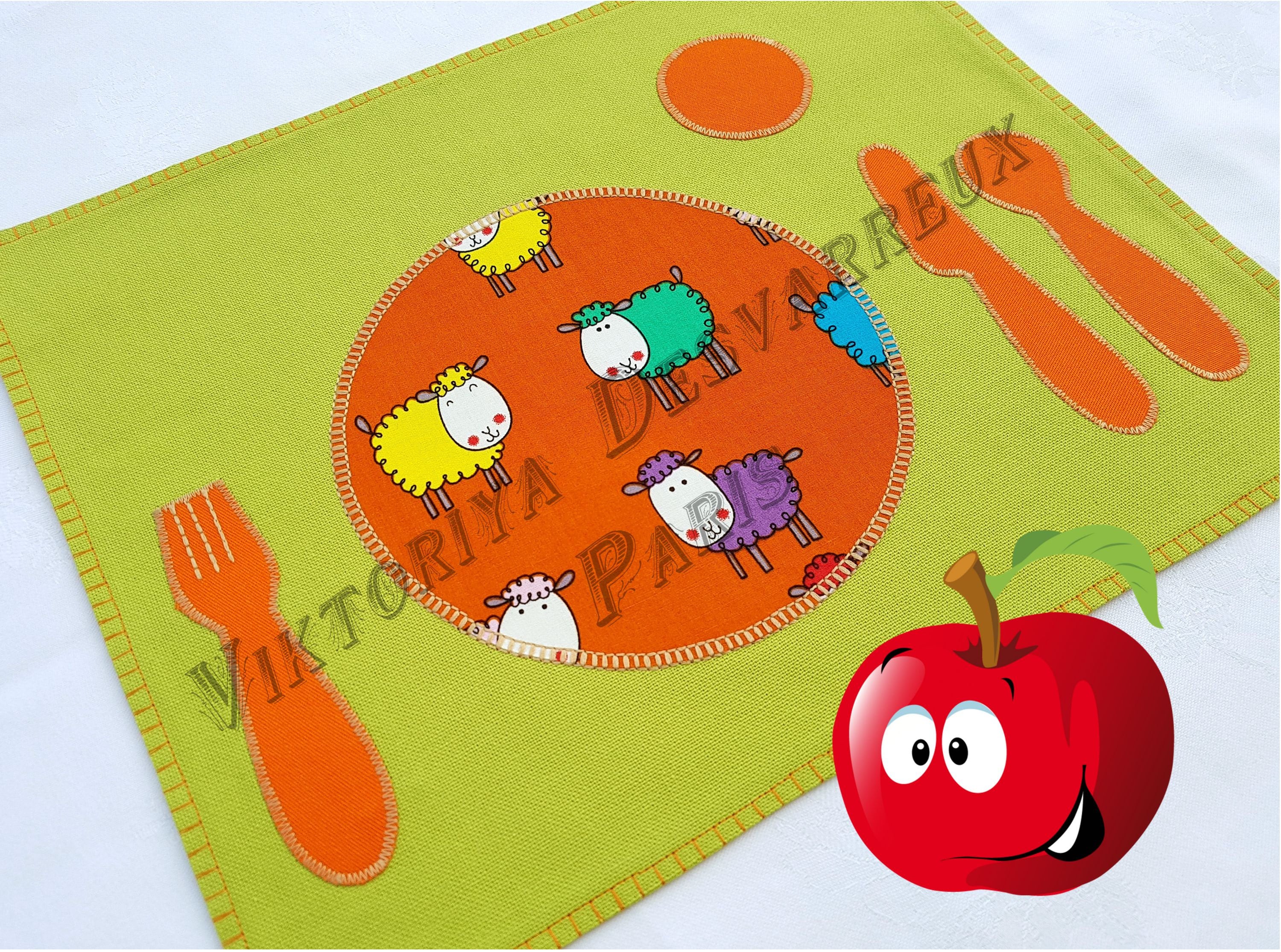 Kids Placemat Montessori Placemat School Children's Etsy Australia