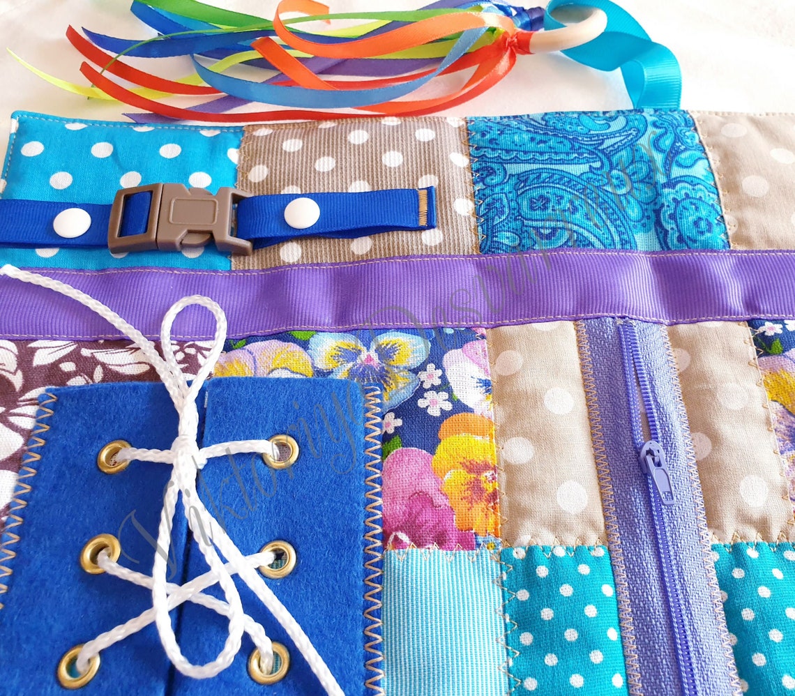 Fidget Blanket Fidget Quilt Busy Blanket Alzheimer Etsy UK