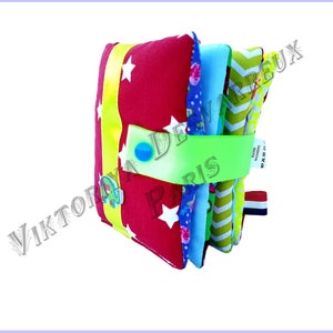 Livre Bain Bébé Livre En Tissu Sensoriel Bébé - Queues Jungle 3D - Lavable Machine - 0-18 Mois - Jouet Éducatif Jouet Sensoriel 0-18 Mois