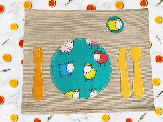 Montessori Silicone Mealtime Placemat LARGE Non-slip, Easy-to-clean,  Eco-friendly, Purposeful Gift for Kids , Practical Life TEAL 