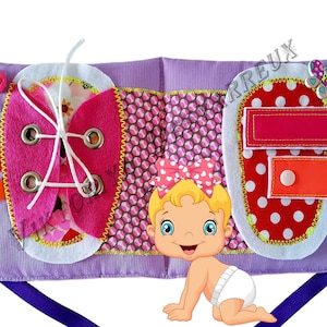Pagina del libro tranquillo, Pizzo per scarpe, Libro occupato, Giocattoli per le abilità motorie, Pagina della fibbia, Sviluppo di nuove abilità, Attività divertenti per bambini in età prescolare, Regalo