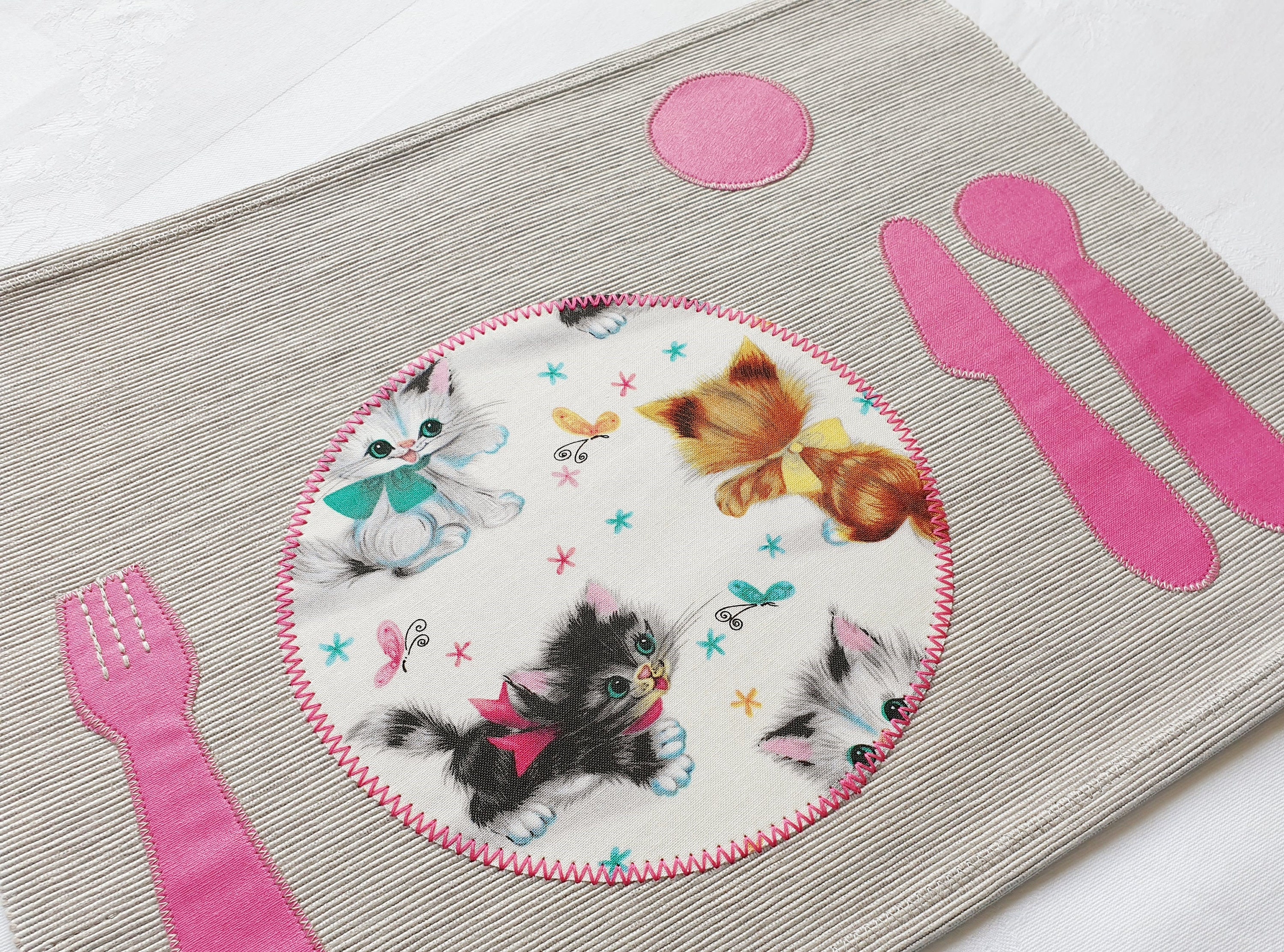 ?hat Set de Table, Montessori, Table en Tissu Pour Petite Fille, Jeux Eveil Bébé et Fille , Cadeau E