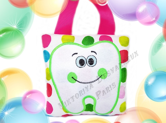 MyTooth Fairy Pillow, Personalized Tooth Pillow, Tooth Chart, Embroidered Tooth Pouch, First Lost Tooth, Tooth Fairy Note, Loose Tooth